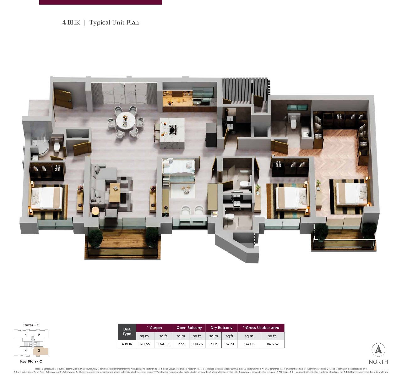 3 BHK Plan